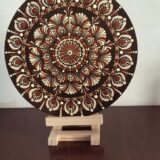 nk lm 05 brown floral mandala art 2