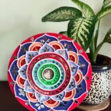 nk lm 07 vibrant multicolor mandala lippan art 2