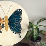 nk lm 13 butterfly floral lippan art wall decor 1