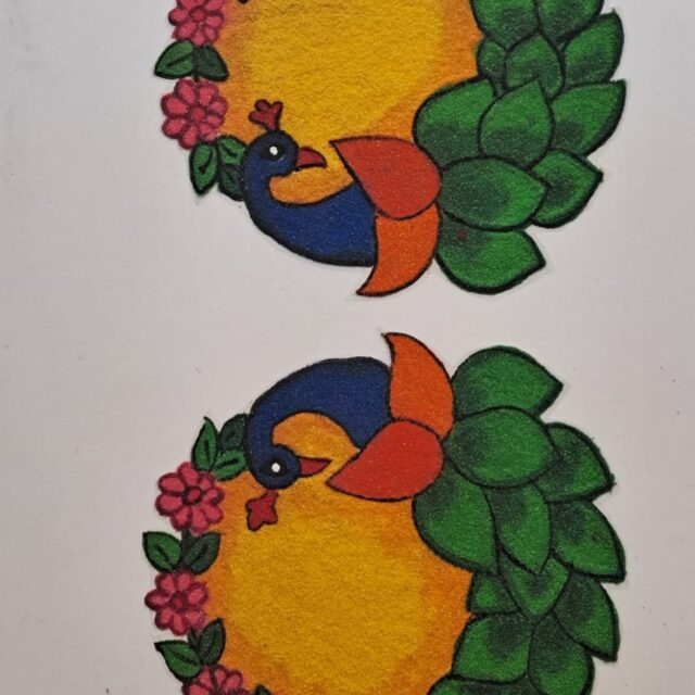 nk rr 01 peacock blossom rangoli decoration 1