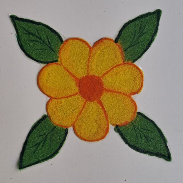 nk rr 17 bright yellow flower ready rangoli 1
