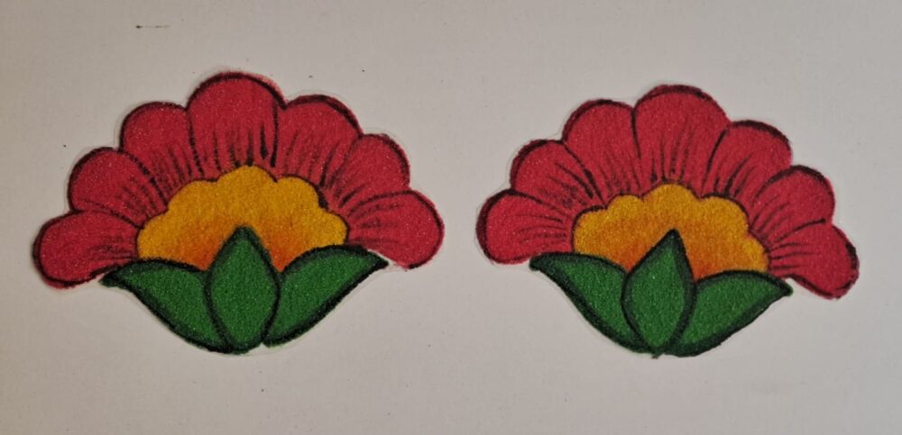 Festival Special Side Flower Rangoli