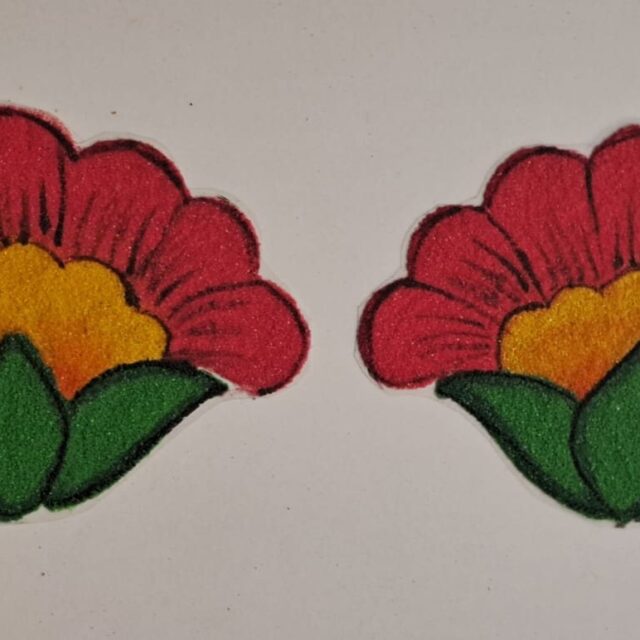 nk rr 18 festival special side flower rangoli 1