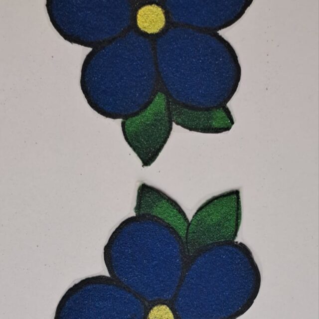 nk rr 24 vibrant blue flower ready rangoli 1