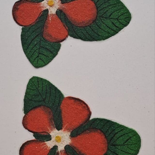 nk rr 25 vibrant red flower ready rangoli 1